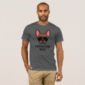 Red Fawn French Bulldog Frenchie Dog Dad T-Shirt (Voorkant volledig)