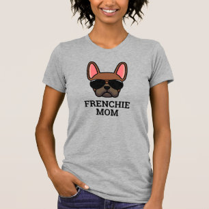 Red Fawn French Bulldog Frenchie Dog mama T-shirt