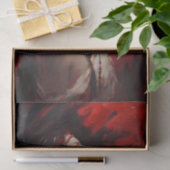 Red Feather Native American Woman Decoupage Tissuepapier (Geschenk)