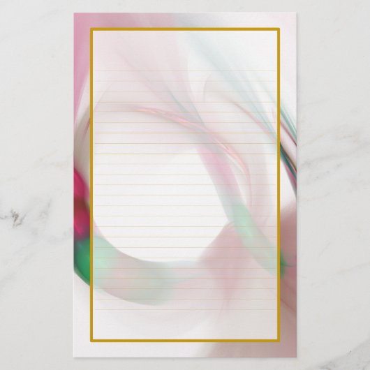 Red Feather Rings Fine Lond Stationery Briefpapier (Voorkant)