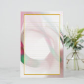 Red Feather Rings Fine Lond Stationery Briefpapier (Staand voorkant)