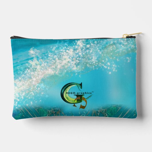 Red-Feathered Fish kleine tas (Achterkant)