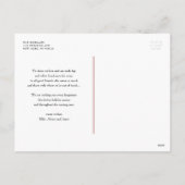 Red Feliz Natal e Próspero Ano Novo Script Feestdagenkaart (Achterkant)