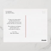 Red Feliz Natal e Próspero Ano Novo Script Folie Feestdagen Briefkaart (Achterkant)