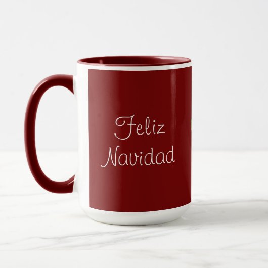 Red Feliz Navidad Cactus Mok (Links)