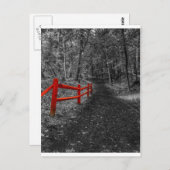 Red Fence Briefkaart (Voorkant / Achterkant)