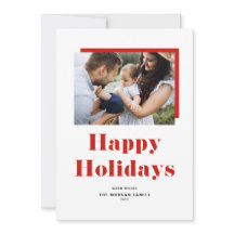 Red Festive Bold Typografie Prettige feestdagen Fo