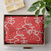 Red Festive Ho Ho Ho Kerstfeestdag, Pa Tissuepapier (Geschenk)