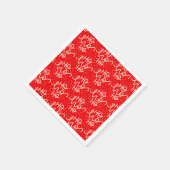 Red Festive Ho Ho Ho Kerstfeestdag Servet (Hoek)