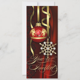 Red Festive Jubilee Holiday Uitnodiging