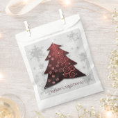 Red Festive-kerstboom voor handtas Bedankzakje (Geknipt)
