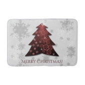 Red Festive-kerstboombont Badmat (Voorkant)
