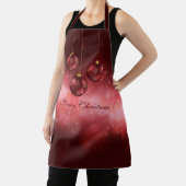 Red Festive-kerstcadeautjes op rode bokeh Schort (Insitu)