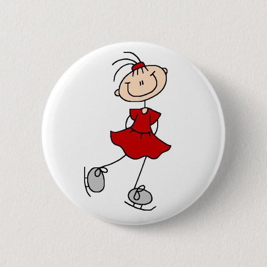 Red Figuur Skater Button (Voorkant)