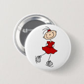 Red Figuur Skater Button (Voorkant /achterkant)