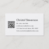 Red Fingerprint Private Detective Visitekaartje (Achterkant)