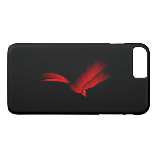Red Fire Bird Case-Mate iPhone Case (Achterkant (Horizontaal))