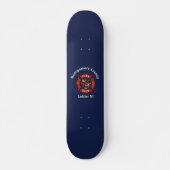 Red Fire Department Logo Custom Persoonlijk Skateboard (Voorkant)