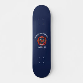 Red Fire Department Logo Custom Persoonlijk Skateboard