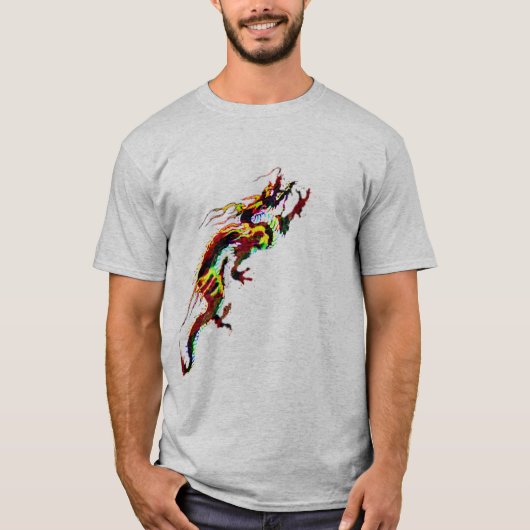Red fire Dragon Design T-shirts cadeau idee (Voorkant)