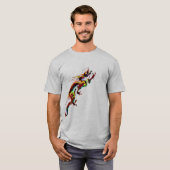 Red fire Dragon Design T-shirts cadeau idee (Voorkant volledig)