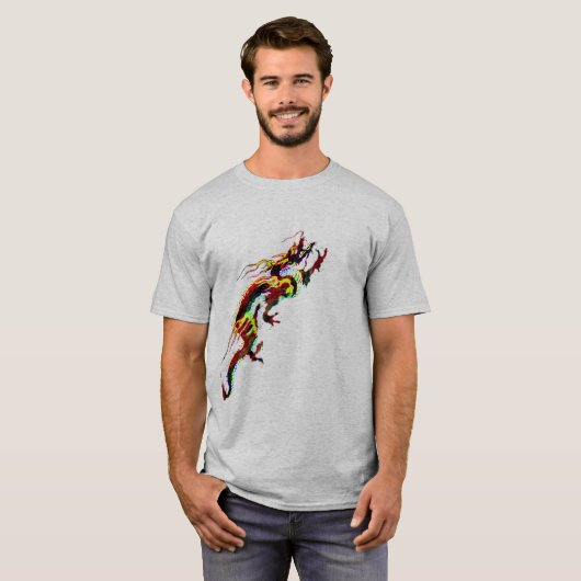 Red fire Dragon Design T-shirts cadeau idee (Voorkant volledig)