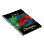 Red Fire Dragon Notitieboek (Rechterzijde)