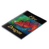 Red Fire Dragon Notitieboek (Linkerzijde)