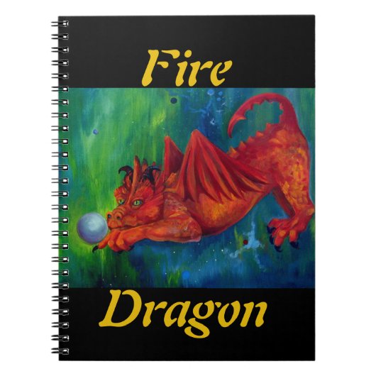 Red Fire Dragon Notitieboek (Voorkant)