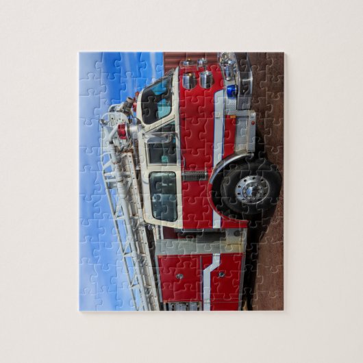 Red Fire Engine Legpuzzel (Verticaal)