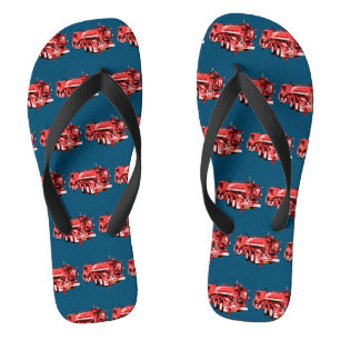 Red Fire Engines Teenslippers
