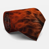 RED FIRE FRACTAL Art Stropdas Collectie (Opgerold)