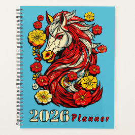 Red Fire Horse – Chinese Zodiac 2026 Planner