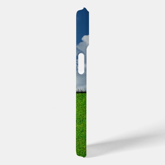 Red Fire Hydrant, Grass, Cloudy Sky Case-Mate iPhone Case (Achterkant / Rechts)