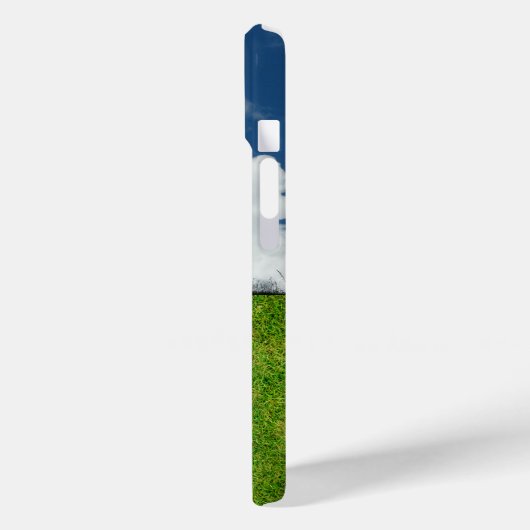 Red Fire Hydrant, Grass, Cloudy Sky Case-Mate iPhone Case (Achterkant / Links)