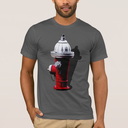 Red Fire Hydrant New York T-shirt (Voorkant)