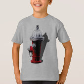 Red Fire Hydrant New York Tshirt (Voorkant)