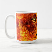 Red Fire Lion Koffiemok (Links)