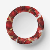 Red Fire Pattern Papieren Kommen (Voorkant)