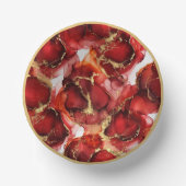 Red Fire Pattern Papieren Kommen (Voorkant)