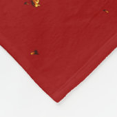 Red Fire Sparks bedekken uw foto Fleece Deken (Hoek)