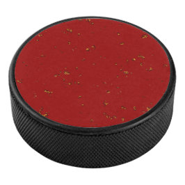 Red Fire Sparks bedekken uw foto Hockey Puck