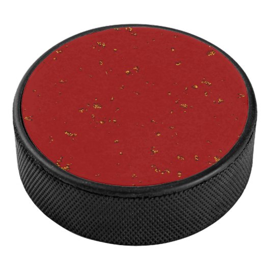 Red Fire Sparks bedekken uw foto Hockey Puck (3/4)