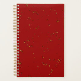 Red Fire Sparks bedekken uw foto Planner