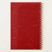 Red Fire Sparks bedekken uw foto Planner (Achterkant)