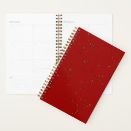 Red Fire Sparks bedekken uw foto Planner