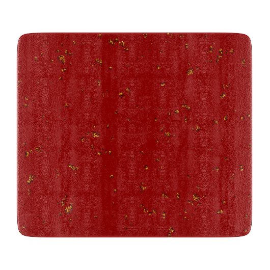 Red Fire Sparks bedekken uw foto Snijplank (Voorkant)