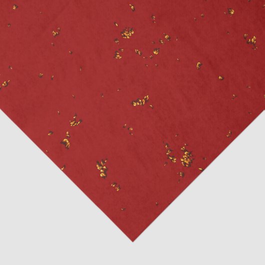 Red Fire Sparks bedekken uw foto Tissuepapier (Detail)