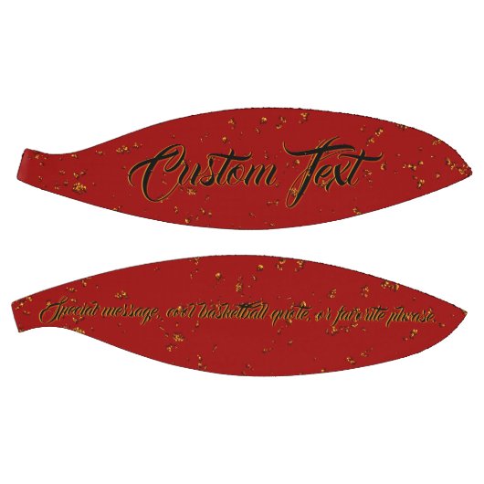 Red Fire Sparks Overlay Naam Quote Basketbal (Panelen)