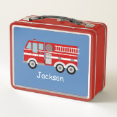 Red Fire Truck — Aangepast Kind (Achterkant)